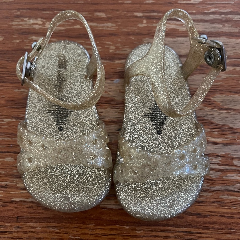 Old Navy Glittery Gold Kids Sandals